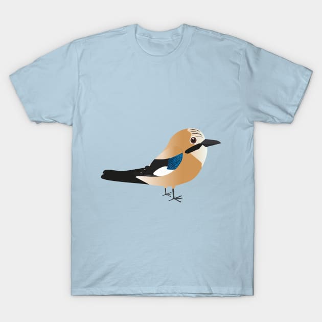 Cute Eurasian jay T-Shirt by Bwiselizzy